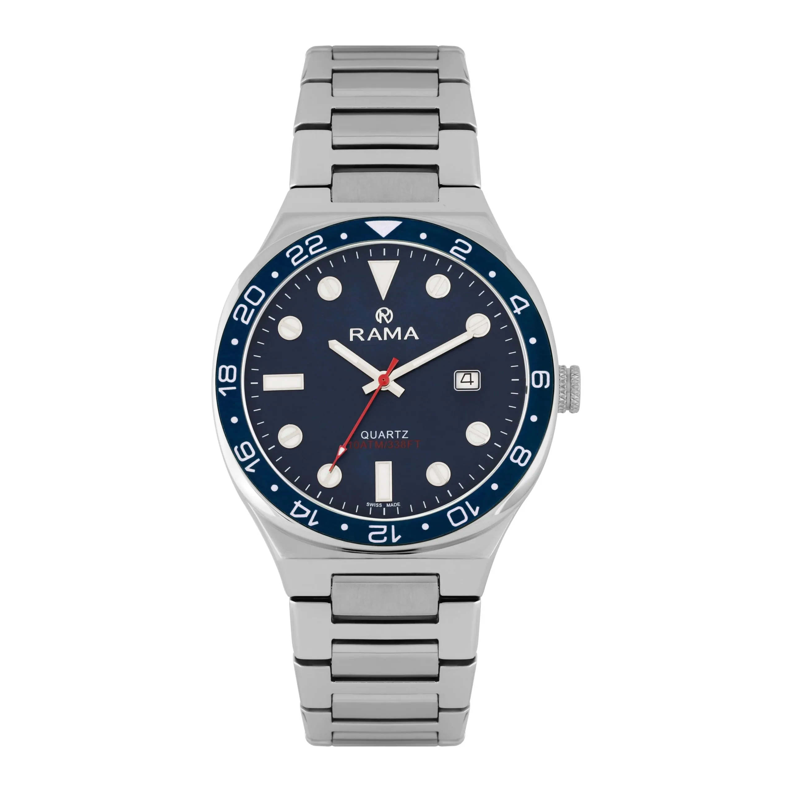 Rama Gents Blue Dial Stainless Steel Watch