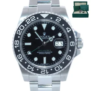 RANDOM SERIAL 2016-2019 Rolex GMT Master II 116710 Steel Ceramic Black Watch