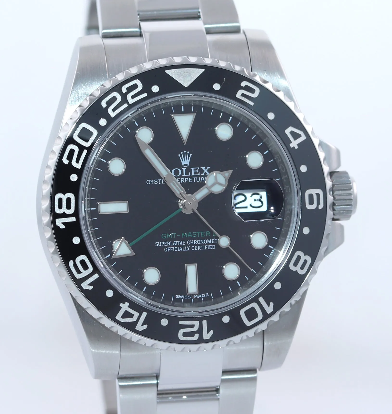 RANDOM SERIAL 2016-2019 Rolex GMT Master II 116710 Steel Ceramic Black Watch