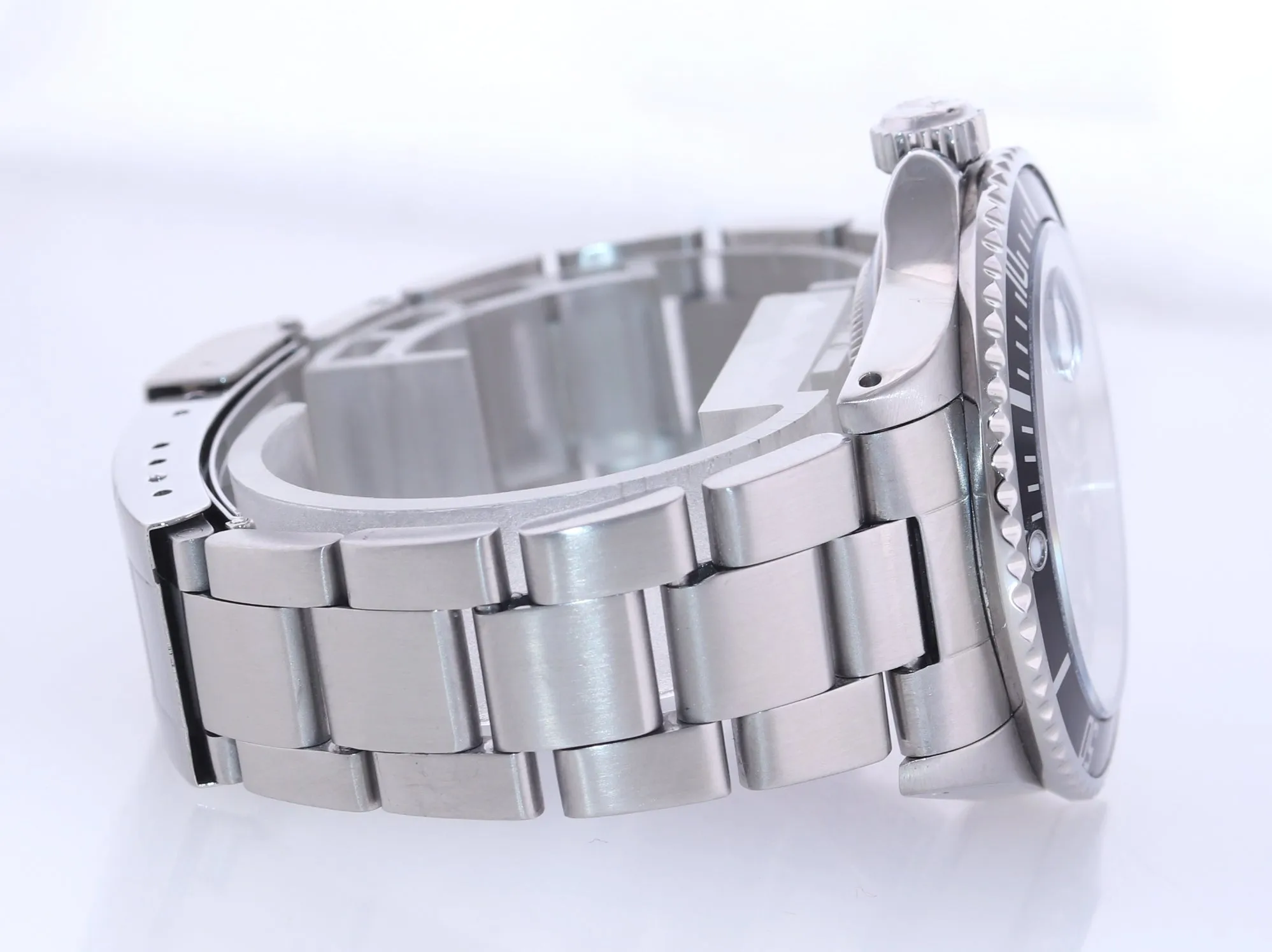 RARE Rolex Submariner Date 168000 Steel Black 40mm Dive Watch Box