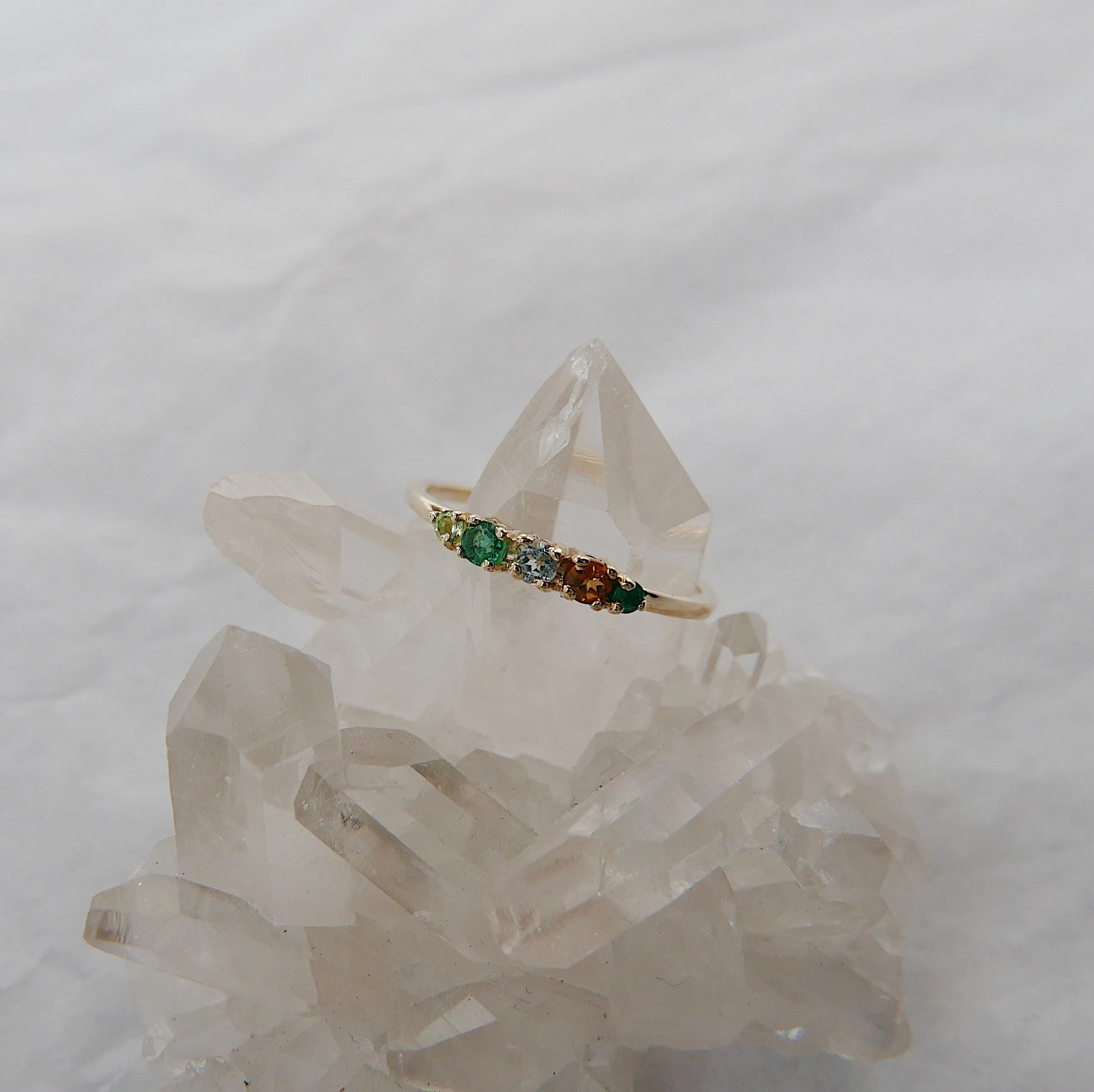 Riley Acrostic PEACE Ring