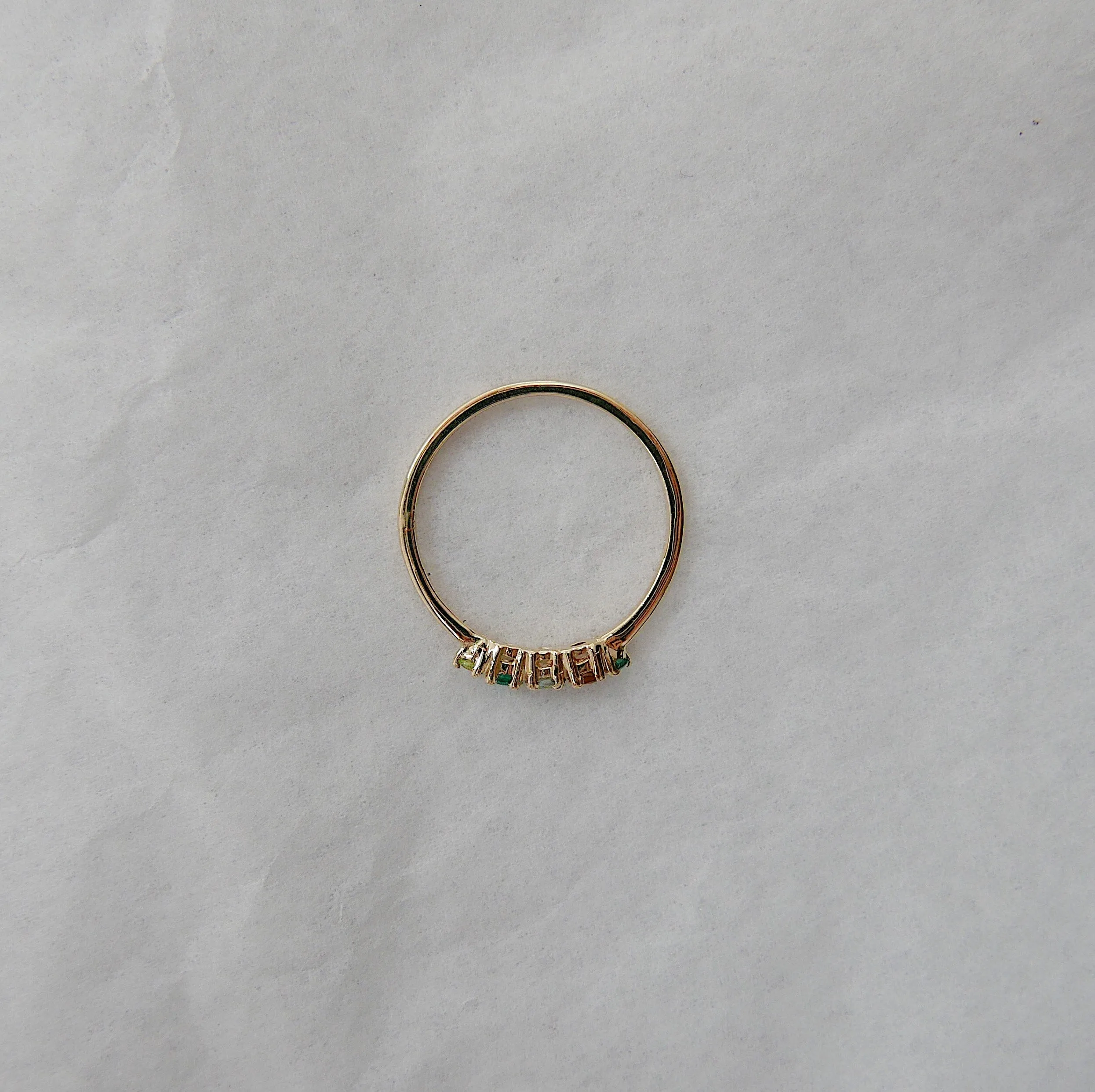 Riley Acrostic PEACE Ring
