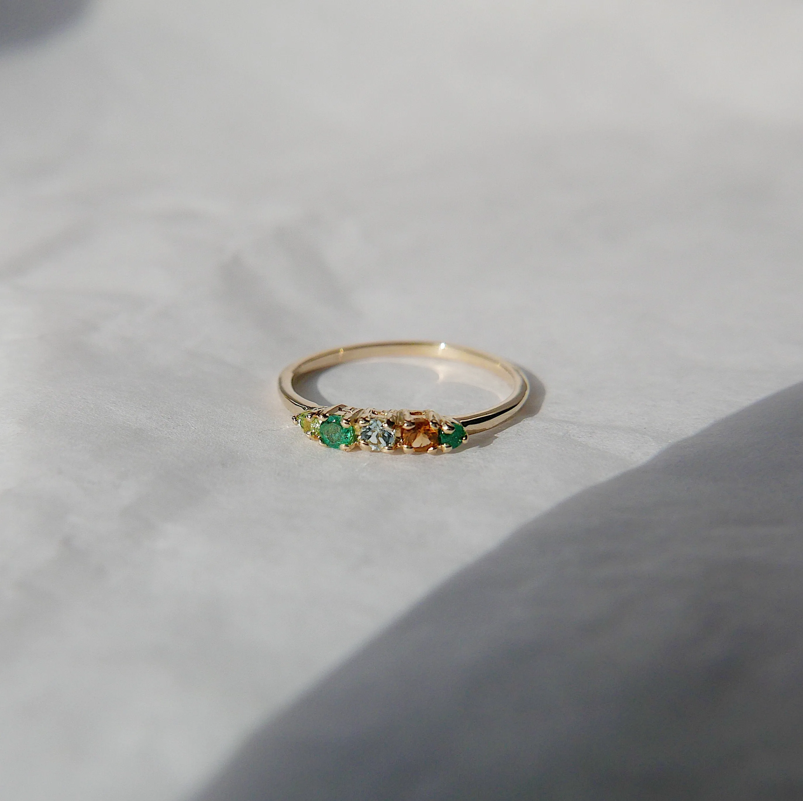 Riley Acrostic PEACE Ring
