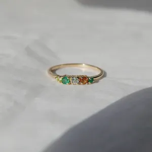 Riley Acrostic PEACE Ring