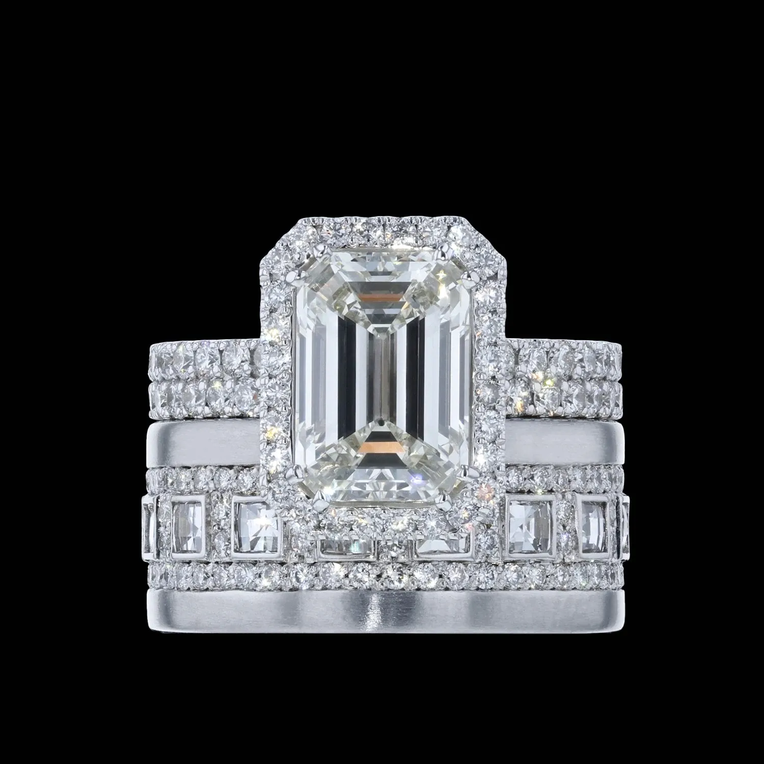 Ring Slide Emerald Diamond 2