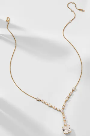 ROCKSTARS BOLD CZ DROP Y NECKLACE
