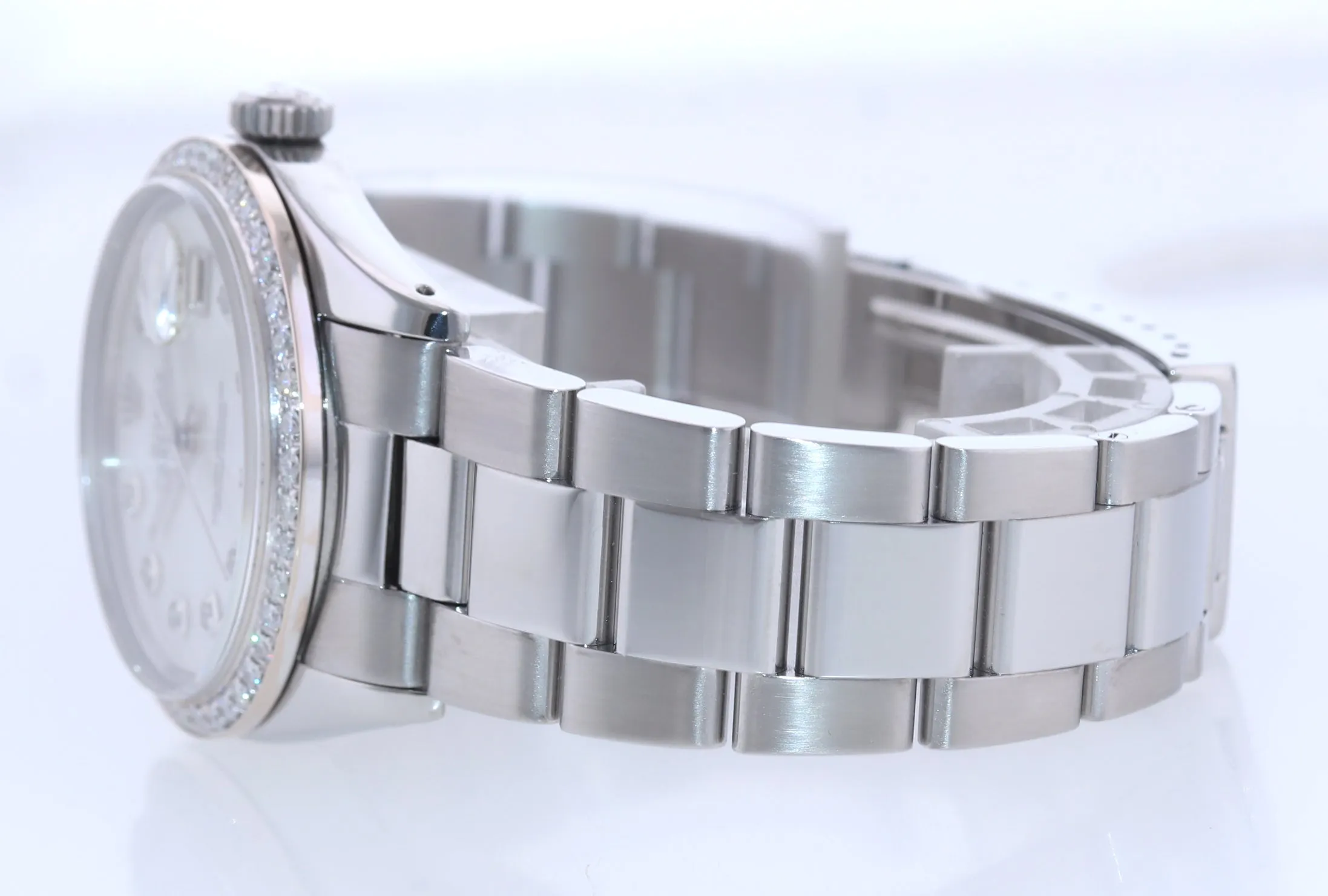 Rolex DateJust 16014 MOP Diamond Dial Diamond Oyster 36mm Watch Box