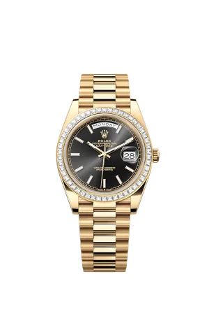 Rolex Day-Date 40, 18k Yellow Gold with Diamond-set, 40mm, Ref# 228398tbr-0041