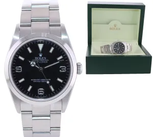 Rolex Explorer I Black 36mm 114270 Steel Black Arabic Watch Box
