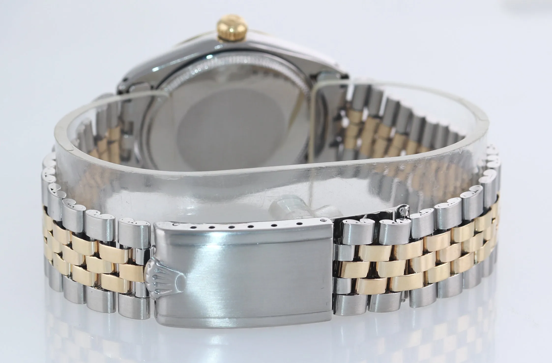 Rolex Oyster Perpetual Air-King 18k Gold Steel Two Tone Buckley 5501 34mm Watch