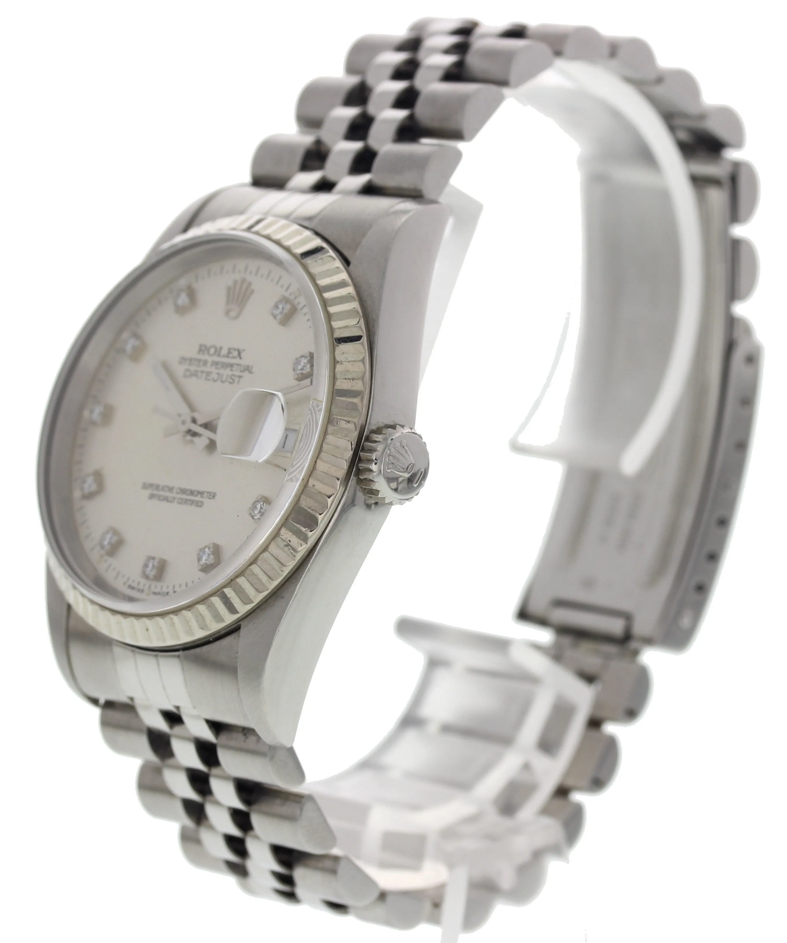 Rolex Oyster Perpetual Datejust 16234G Diamond Dial