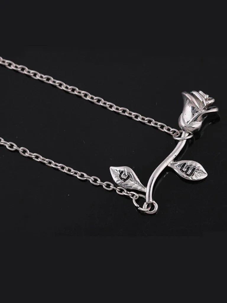 Rose Design Link Bracelet