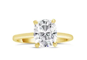 Rose | Elongated Cushion Moissanite Engagement Ring