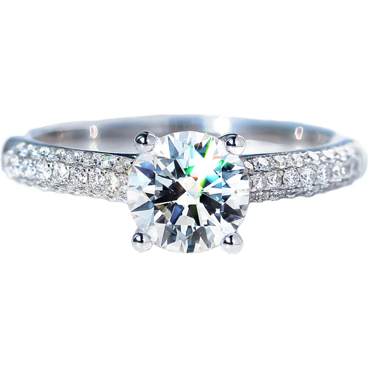Round Cut GIA Diamond Engagement Ring