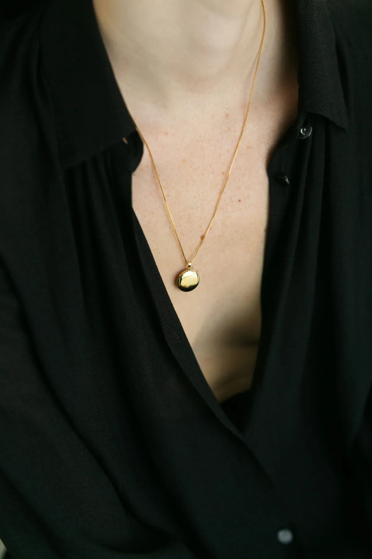 Round Locket Necklace