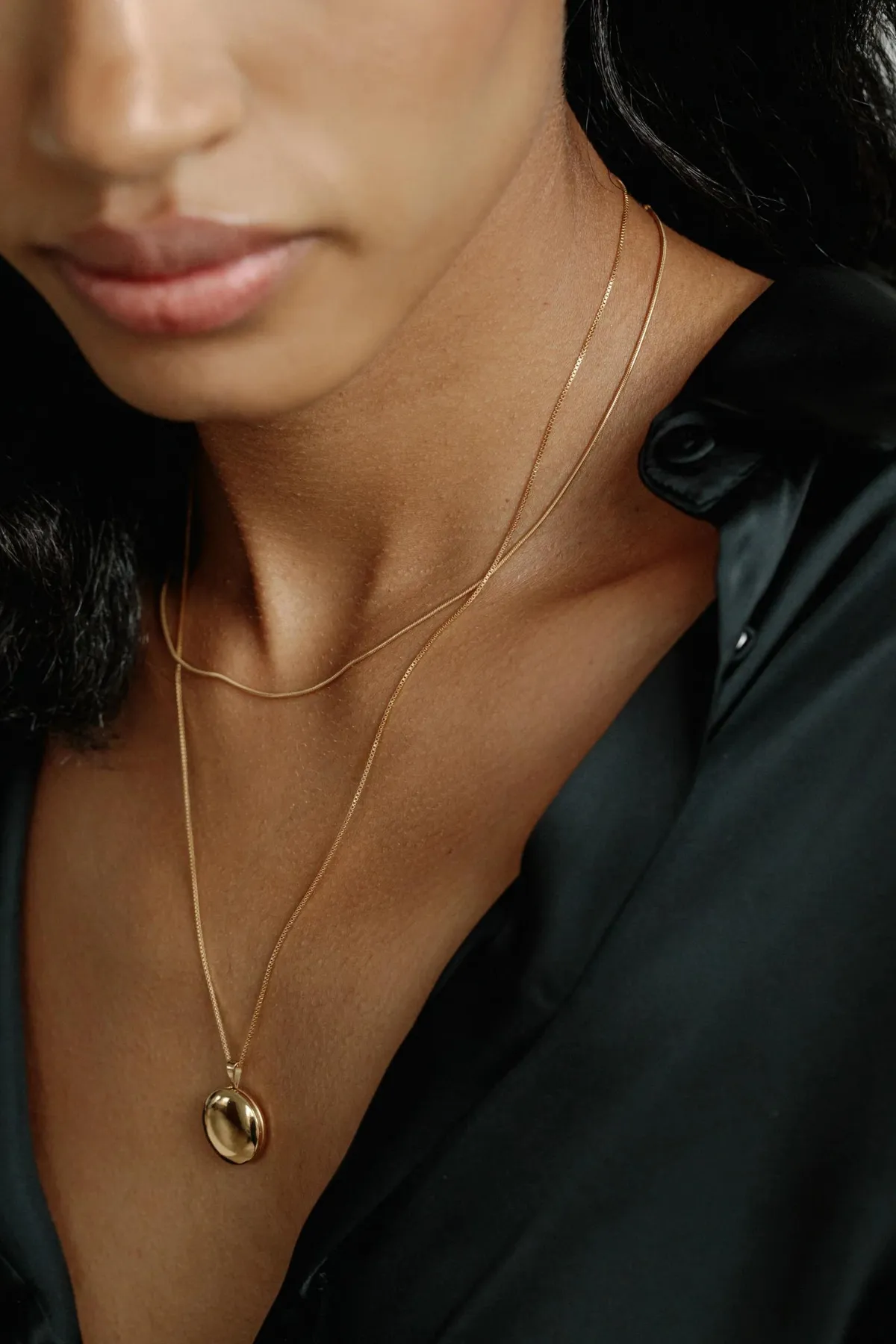 Round Locket Necklace