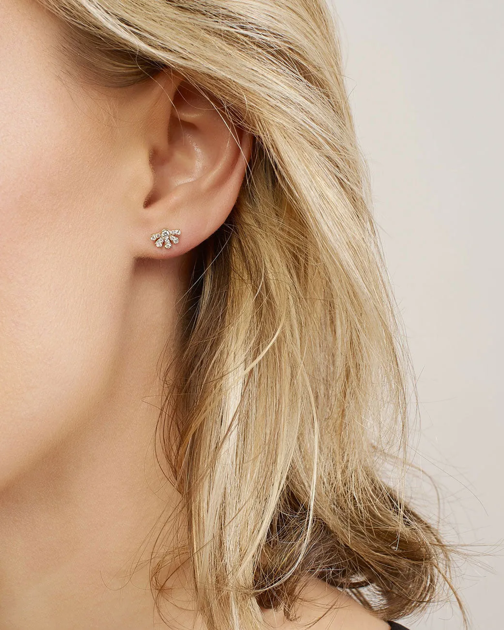 Ruby & Diamond Helia Earring