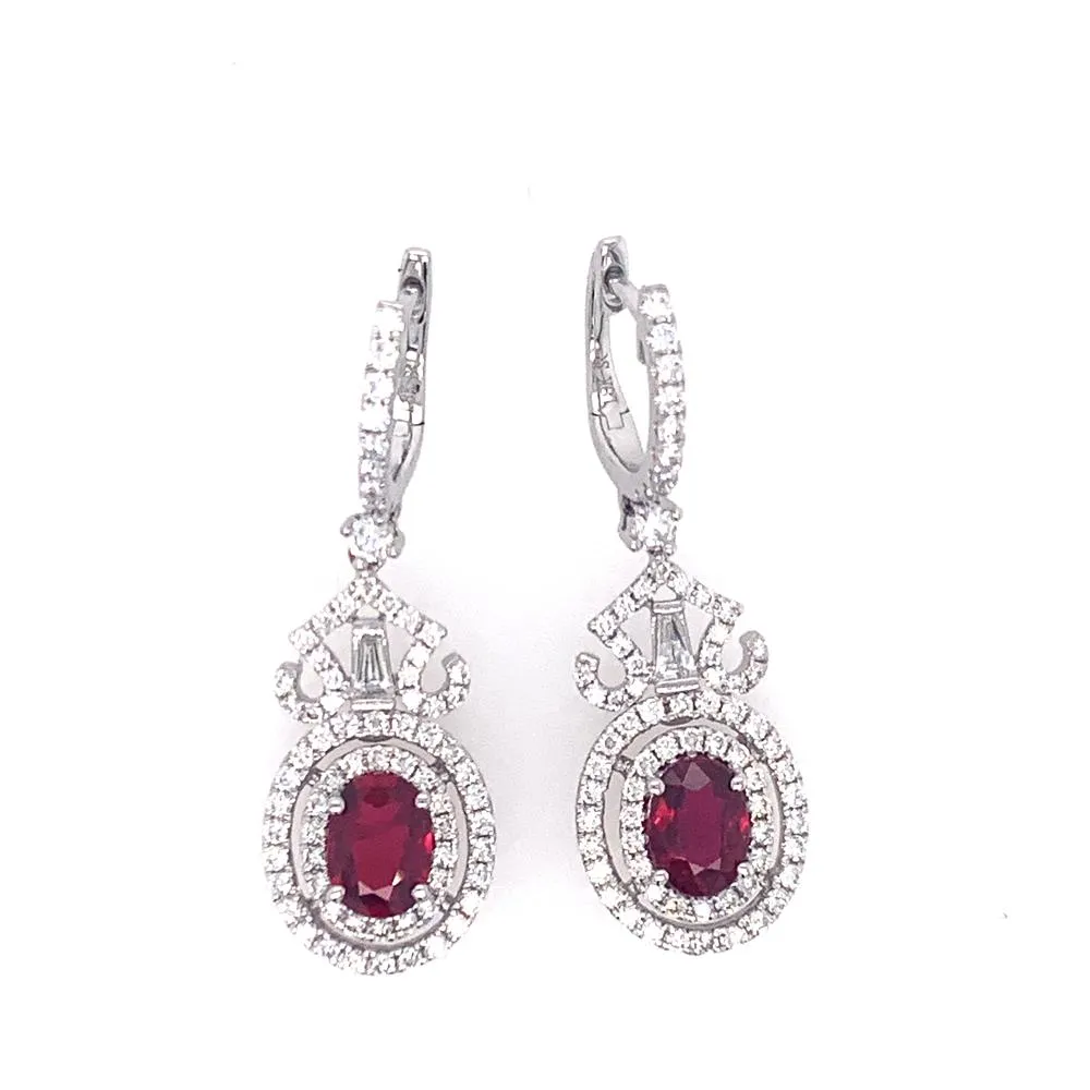Ruby Dangle Earrings