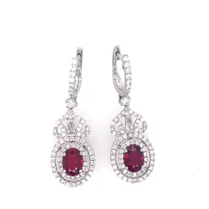 Ruby Dangle Earrings