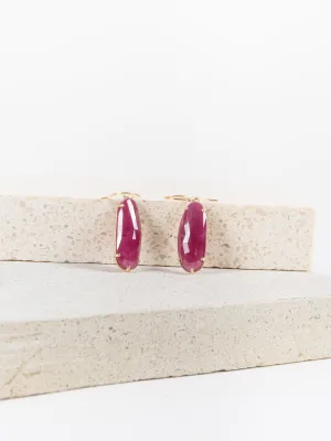 ruby earrings