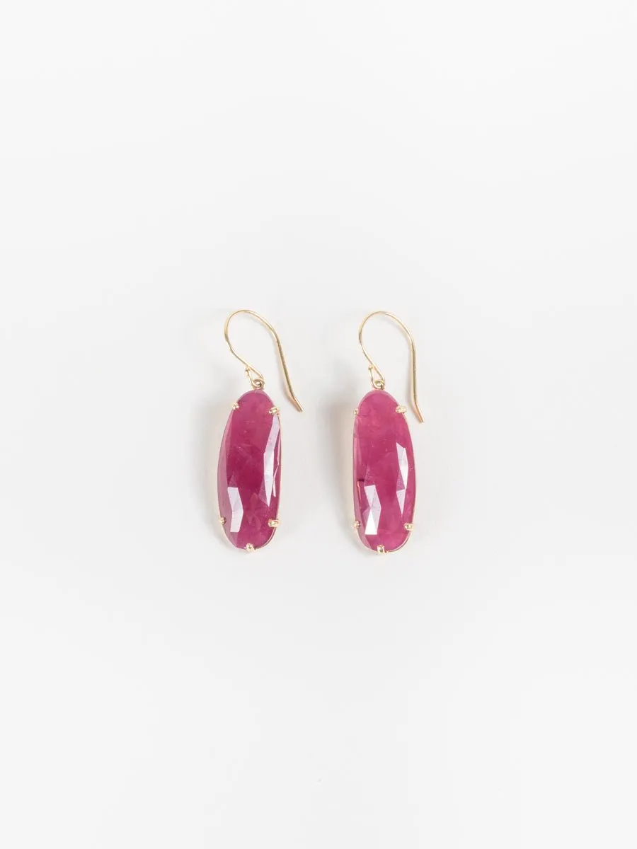 ruby earrings