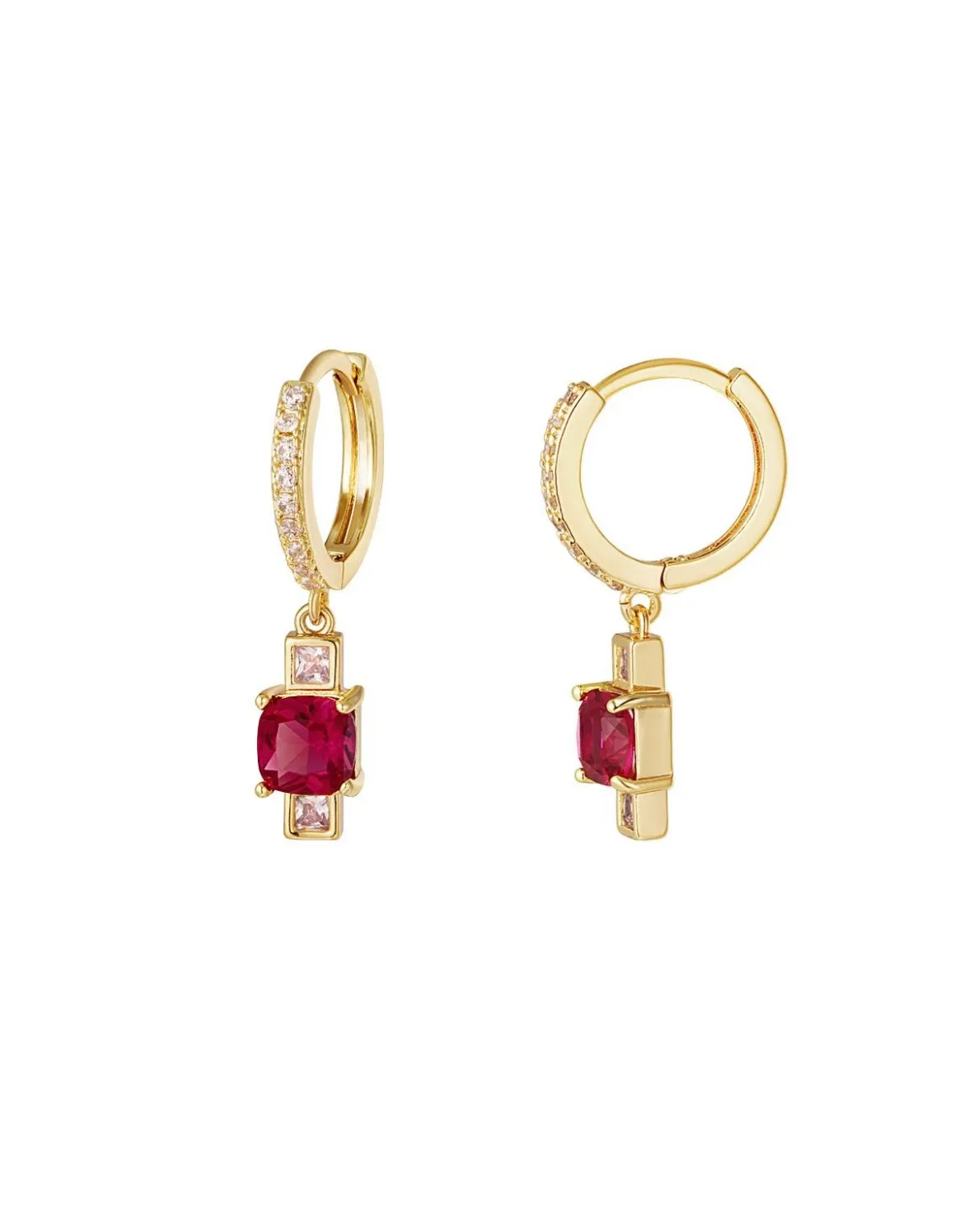 Ruby Elegance Earrings