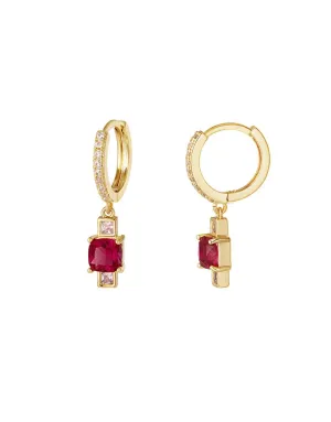 Ruby Elegance Earrings