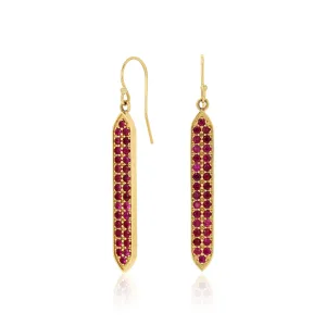 Ruby Goddess Earrings