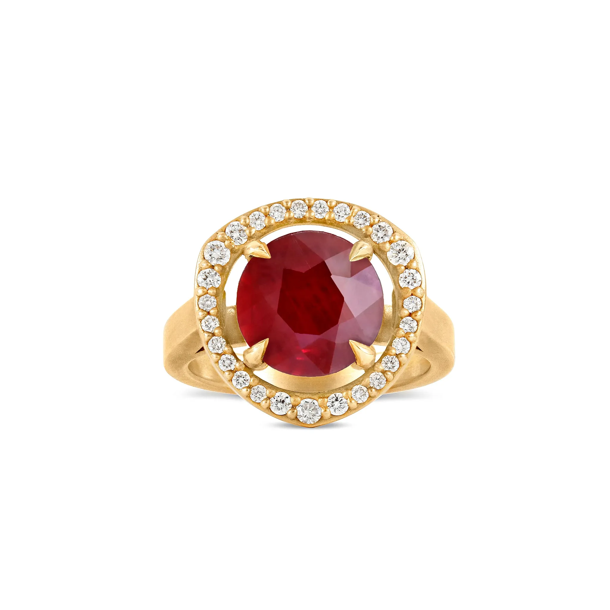 Ruby Halo Ring