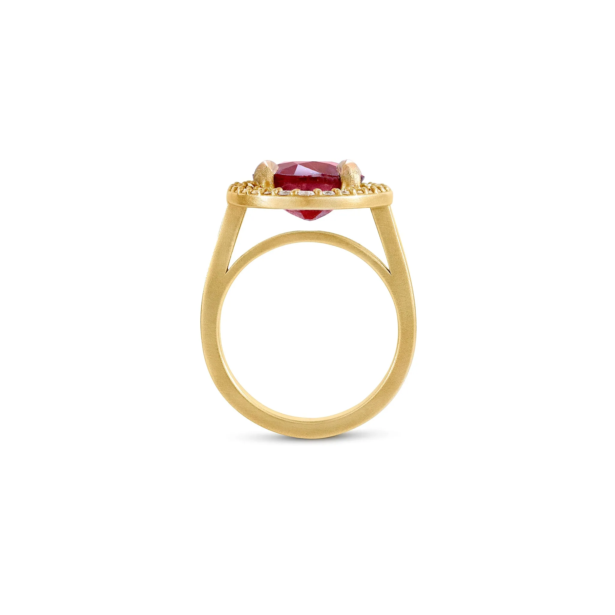 Ruby Halo Ring