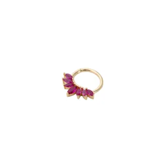 RUBY MARQUISE HELIX PIERCING