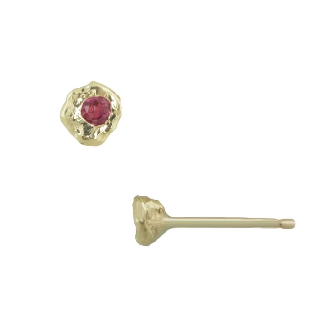 Ruby Petra Round Studs