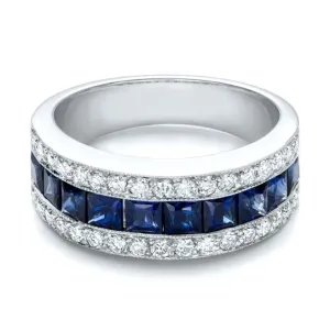 Sapphire Blue Princess Cut Grande Crystal Ring – Maestro Hennessy ®