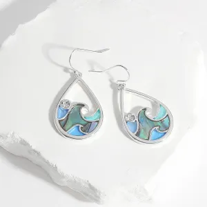 Sea Glass Wave Earring