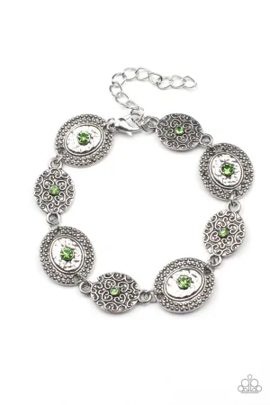 Secret Garden Glamour Green Paparazzi Bracelet