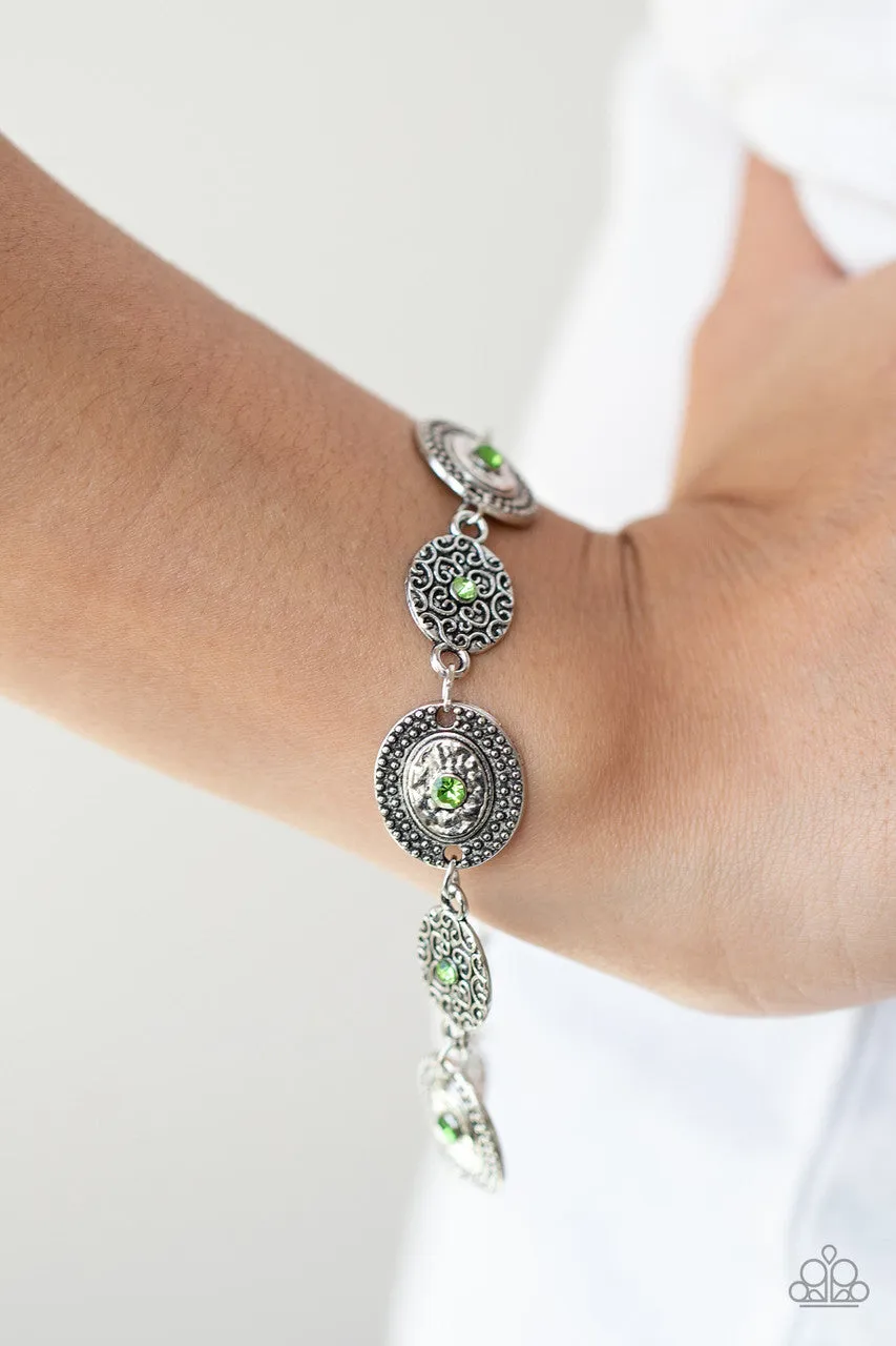 Secret Garden Glamour Green Paparazzi Bracelet