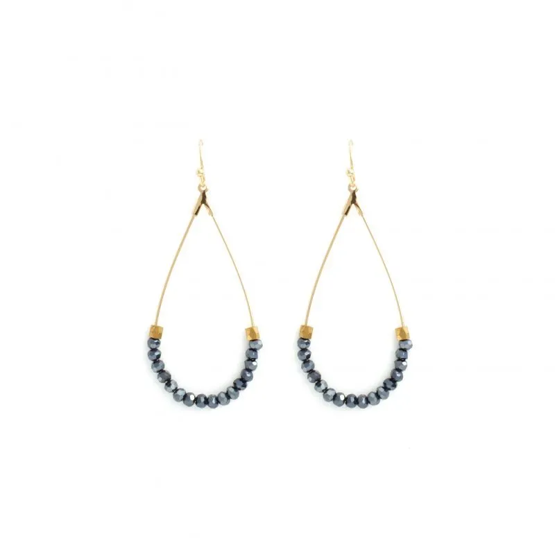 Semiprecious Teardrop Stone Earrings