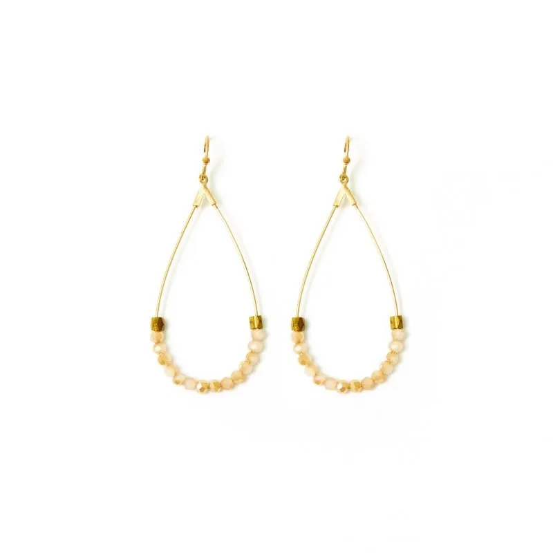 Semiprecious Teardrop Stone Earrings