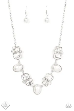 Sensational Showstopper White Paparazzi Necklace