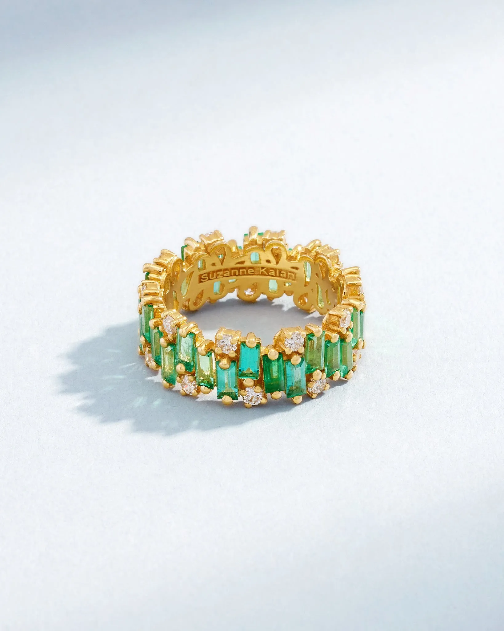 Shimmer Audrey Emerald Eternity Band