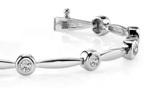 Shiny Link Diamond Bracelet with 1.00 ct.(finished) 3mm