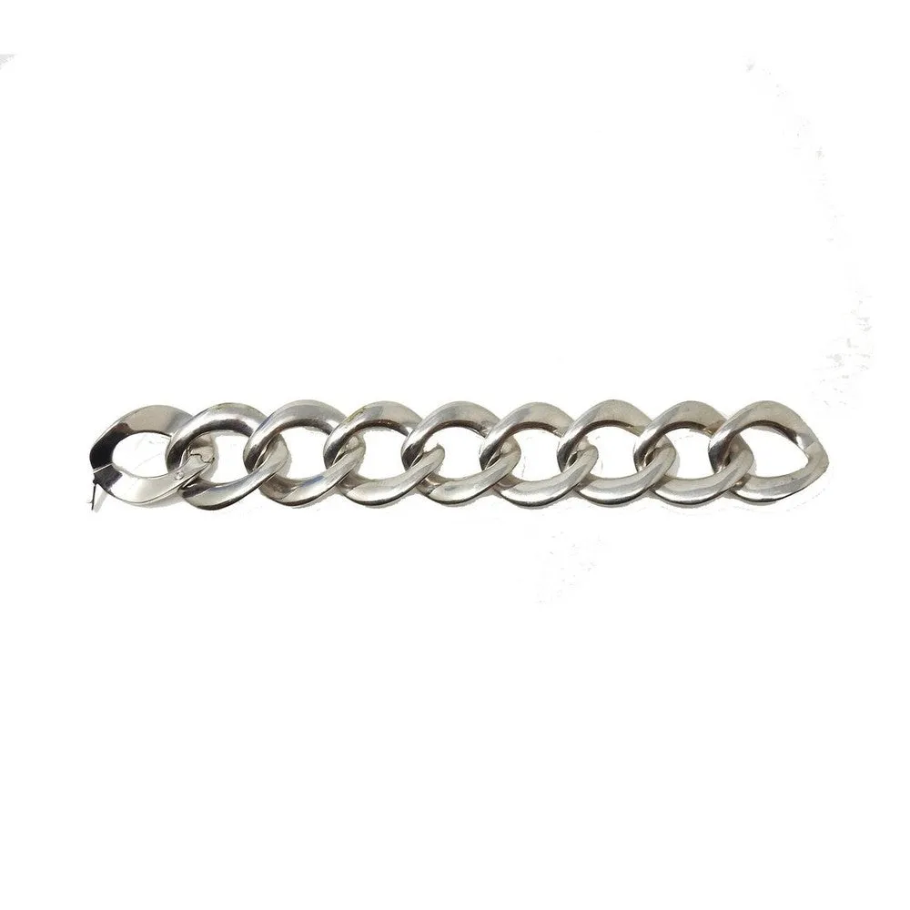 Silver Chain Link  Bracelet