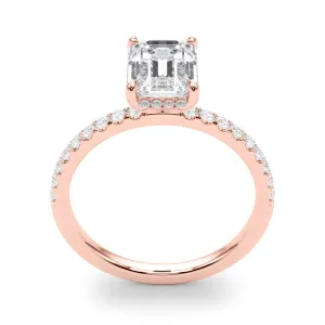 Single Row Emerald Cut Center - TN51163-E