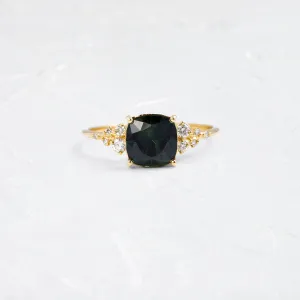Snowdrift Ring, 1.76ct. Blue-Green Australian Sapphire