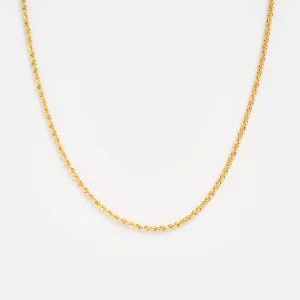 Solid Gold Bold Rope Chain