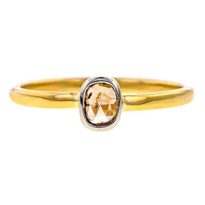 Solitaire Engagement Ring, Cushion Rose Cut Diamond- Heirloom by Doyle & Doyle
