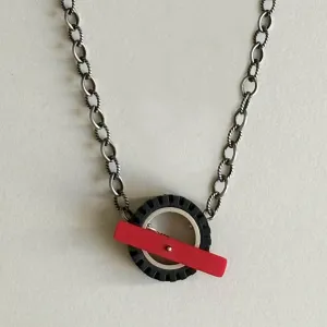 Spare Tire Toggle Necklace