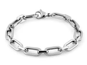 Stainelss Steel Cable Chain Link Bracelet