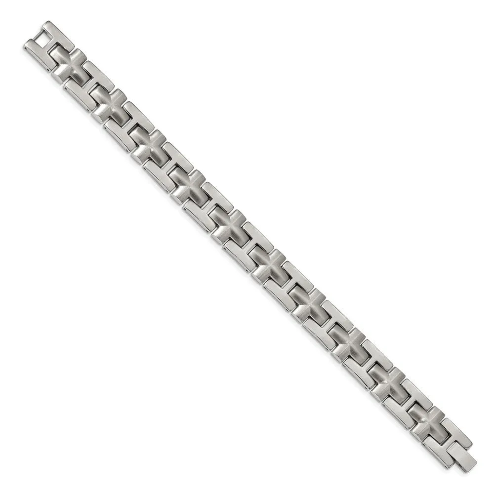 Stainless Steel Brushed/Polished 8.5in Bracelet