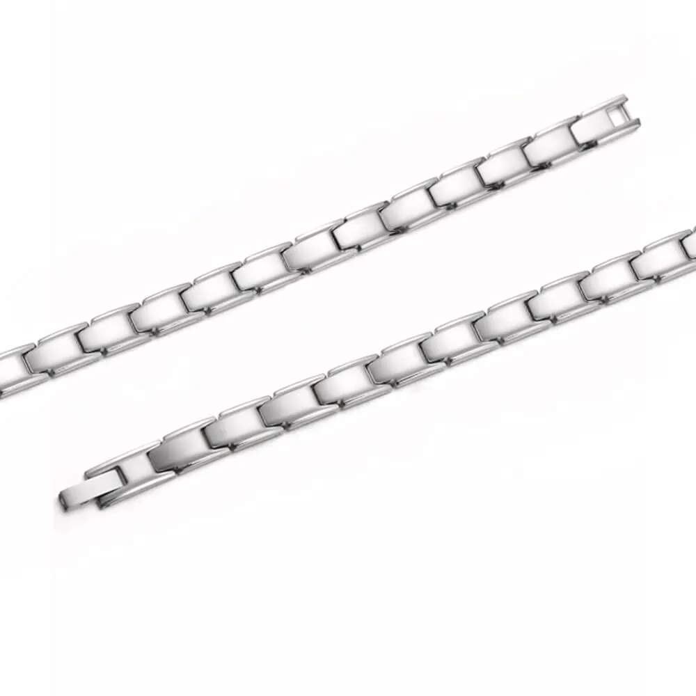 Stainless Steel Energy Bracelet 4-in-1. 2 Colors available. Model B001W